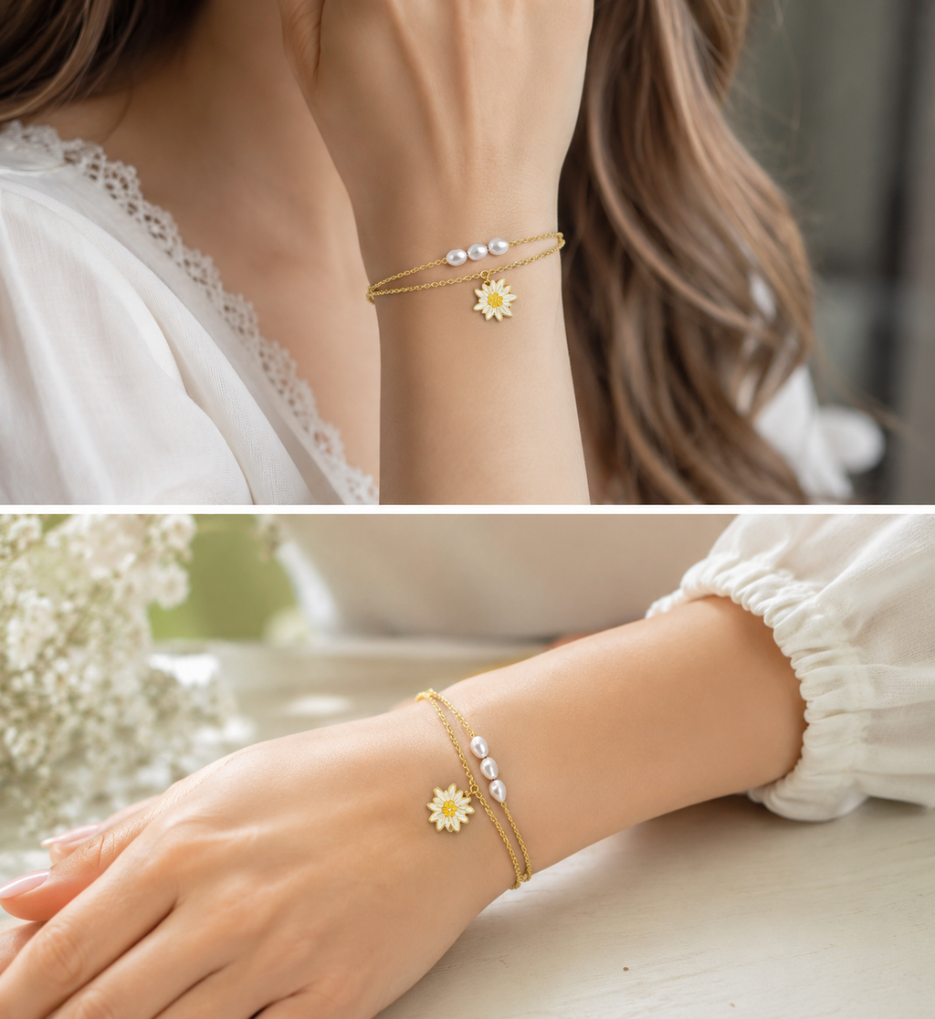 Edelweiss Jewelry - Bracelet Chaîne Dorée