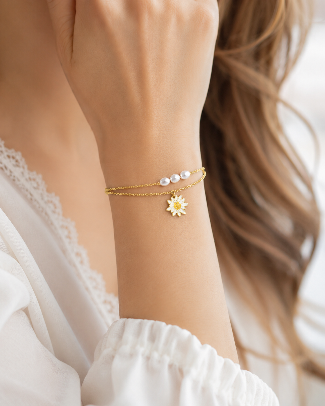 Edelweiss Jewelry - Bracelet Chaîne Dorée