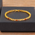 Bracelet Breloques Zircon Coloré