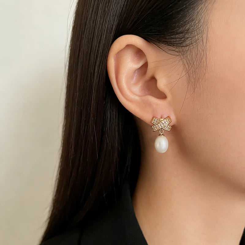 Boucles d'Oreilles Perles Naturelles