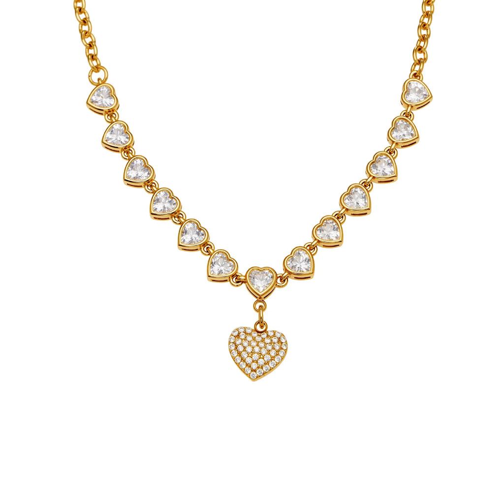 Collier Cœur Doré Romantique