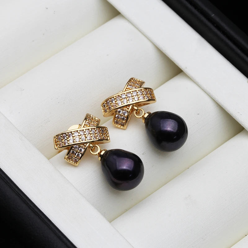 Boucles d'Oreilles Perles Naturelles