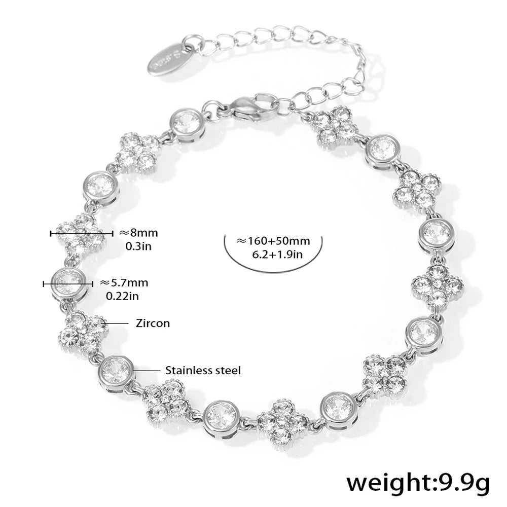 Bracelet chaîne femme plaqué or 18K ajustable