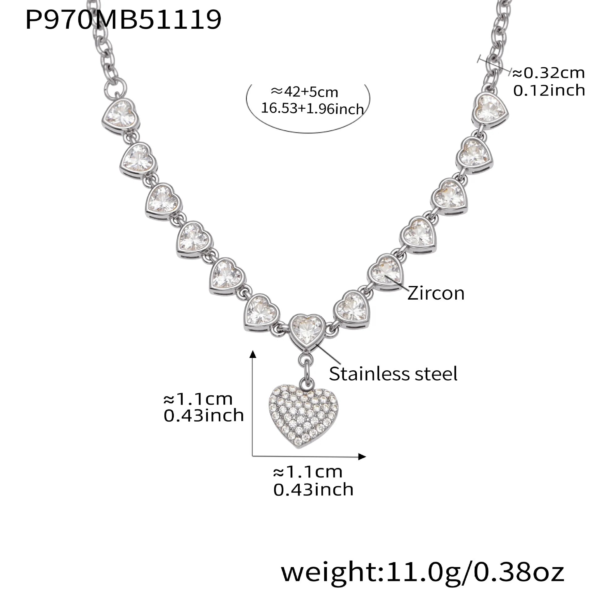 Collier Cœur Doré Romantique