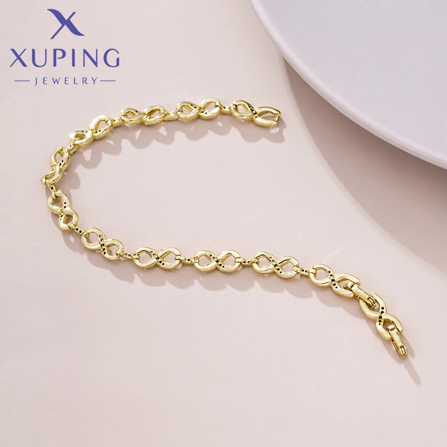 Bracelet Élégant Doré Xuping pour Femme – Style Romantique ✨